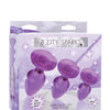 Booty Sparks Glitter Gem Anal Plug Set - Purple
