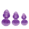 Booty Sparks Glitter Gem Anal Plug Set - Purple