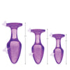 Booty Sparks Glitter Gem Anal Plug Set - Purple