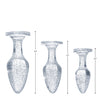 Booty Sparks Glitter Gem Anal Plug Set - Silver