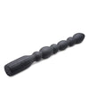 Master Series 10x Viper Silicone Anal Beads Vibrator - Black