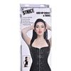 Strict Lace-up Corset Vest w/Thong - Black