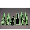 Master Series Kink in the Dark Glowing Cuffs & Blindfold & Paddle Set