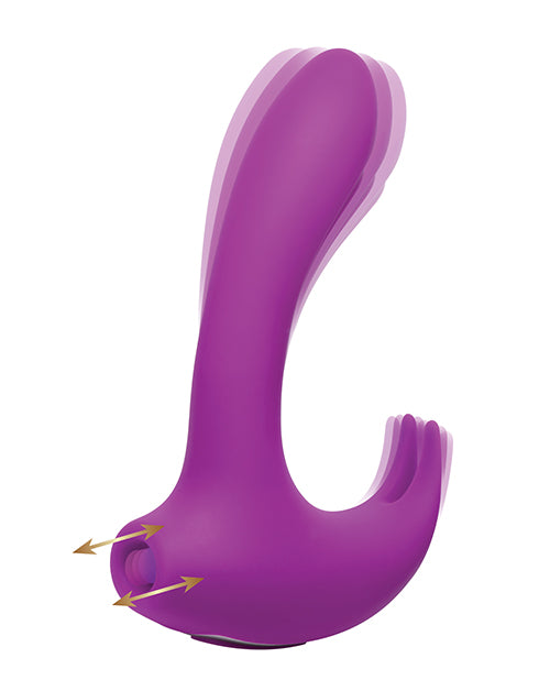 Inmi Shegasm 12x Lux Rocker Pulsing & Vibrating G Spot Rabbit - Purple