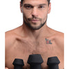 Master Series Gape-Grommets 3 pc Hollow Silicone Anal Dilator Set - Black