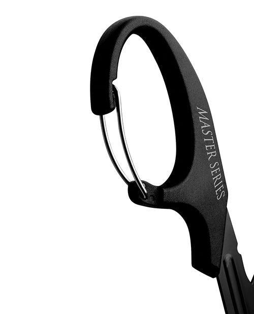 Master Series Snip Heavy Duty Bondage Scissors w/Clip - Black