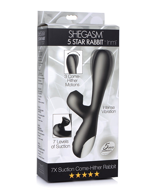 Inmi Shegasm Suction Come Hither Rabbit - Black