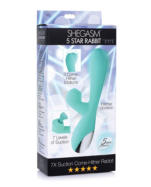 Inmi Shegasm Suction Come Hither Rabbit - Teal