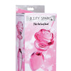 Booty Sparks Pink Rose Glass Anal Plug - Large