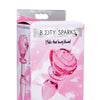 Booty Sparks Pink Rose Glass Anal Plug - Small