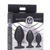 Master Series Triple Juicers Silicone Anal Trainer Set - Black