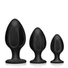 Master Series Triple Juicers Silicone Anal Trainer Set - Black