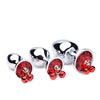 Booty Sparks Red Gem w/Bells Anal Plug Set