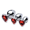 Booty Sparks Red Heart Gem Anal Plug Set