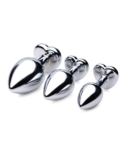 Booty Sparks Red Heart Gem Anal Plug Set