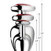 Booty Sparks Red Heart Gem Anal Plug Set