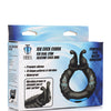 Trinity Men 10X Cobra Dual Stimulation Silicone Cock Ring - Black