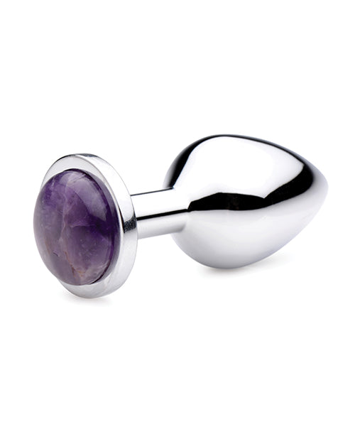 Booty Sparks Gemstones Amethyst Gem Anal Plug - Medium