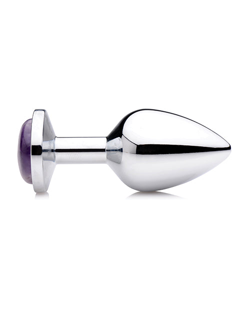 Booty Sparks Gemstones Amethyst Gem Anal Plug - Medium