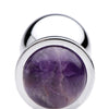 Booty Sparks Gemstones Amethyst Gem Anal Plug - Medium