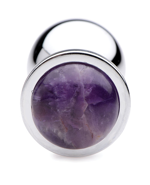 Booty Sparks Gemstones Amethyst Gem Anal Plug - Medium