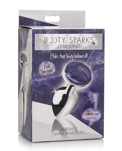 Booty Sparks Gemstones Amethyst Gem Anal Plug - Small