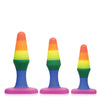 Frisky Rainbow Silicone Anal Trainer Set