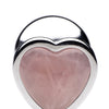 Booty Sparks Gemstones Rose Quartz Heart Anal Plug - Large