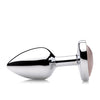 Booty Sparks Gemstones Rose Quartz Heart Anal Plug - Small