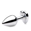 Booty Sparks Gemstones Rose Quartz Heart Anal Plug - Small