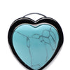 Booty Sparks Gemstones Turquoise Heart Anal Plug - Small