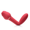Inmi Bloomgasm Sweet Heart Rose 5X Suction Rose & 10X Vibrator - Red