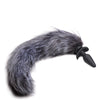 Tailz Snap On Vibrating Silicone Anal Plug w/3 Interchangeable Tails & Remote - Asst Colors