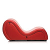 Master Series Kinky Couch Sex Chaise Lounge w/Love Pillows - Drop Ship Only Red