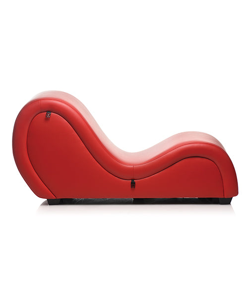 Master Series Kinky Couch Sex Chaise Lounge w/Love Pillows - Drop Ship Only Red