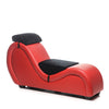 Master Series Kinky Couch Sex Chaise Lounge w/Love Pillows - Drop Ship Only Red