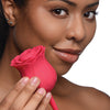Inmi Bloomgasm Rose Buzz Dual Ended Clit Stim & Vibrator - Red