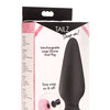 Tailz Snap On Interchangeable Silicone Anal Plug - Black Large