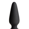 Tailz Snap On Interchangeable Silicone Anal Plug - Black Large