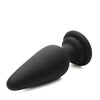 Tailz Snap On Interchangeable Silicone Anal Plug - Black Large