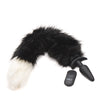 Tailz Snap On Interchangeable Black & White Fox Tail