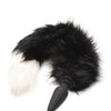 Tailz Snap On Interchangeable Black & White Fox Tail