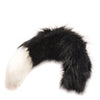 Tailz Snap On Interchangeable Black & White Fox Tail