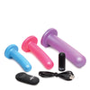 Strap U Triple Peg 28X Vibrating Silicone Dildo Set w/Remote - Asst. Colors