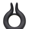 Trinity Men 10X Cock Viper Dual Stimulation Silicone Cock Ring - Black