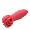 Inmi Bloomgasm Passion Petals 10X Silicone Suction Rose Vibrator - Red