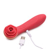 Inmi Bloomgasm Passion Petals 10X Silicone Suction Rose Vibrator - Red