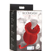 Inmi Bloomgasm Royalty Rose Textured Suction Clit Stimulator - Red