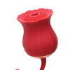 Inmi Bloomgasm Royalty Rose Textured Suction Clit Stimulator - Red