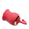 Inmi Bloomgasm Royalty Rose Textured Suction Clit Stimulator - Red